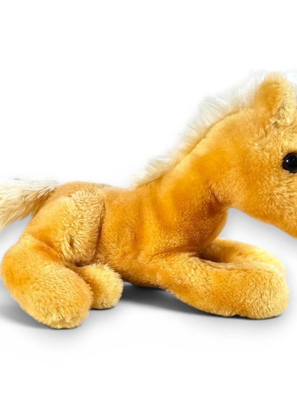 Dakin Horse Pony Plush Nutshell Stuffed Toy Lying Down Tan Vintage 1978 8.5"